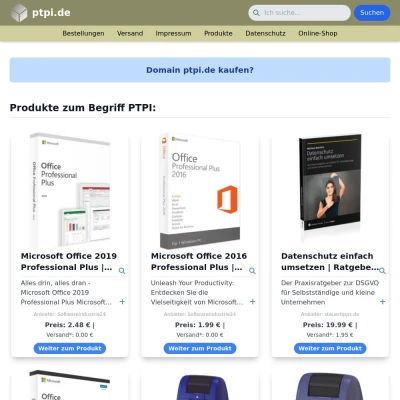 Screenshot ptpi.de