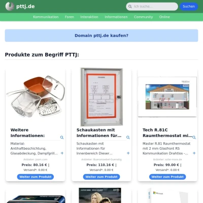 Screenshot pttj.de