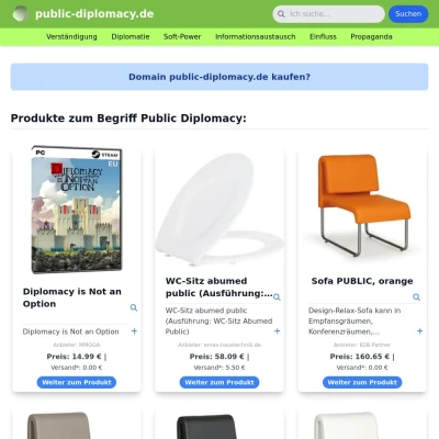 Screenshot public-diplomacy.de