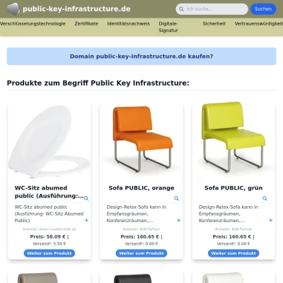 Screenshot public-key-infrastructure.de