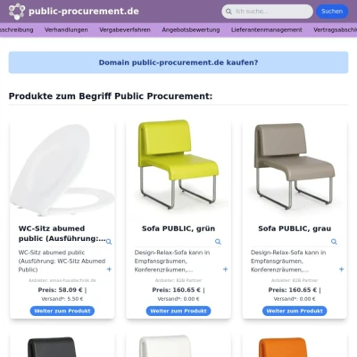 Screenshot public-procurement.de