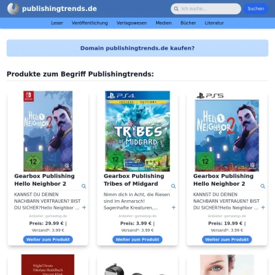 Screenshot publishingtrends.de