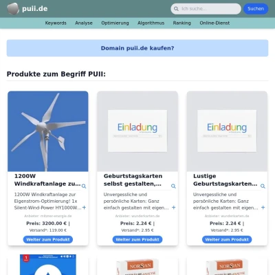 Screenshot puii.de