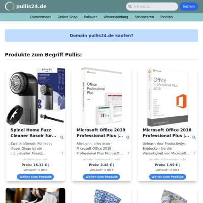 Screenshot pullis24.de
