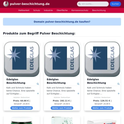 Screenshot pulver-beschichtung.de