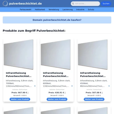 Screenshot pulverbeschichtet.de