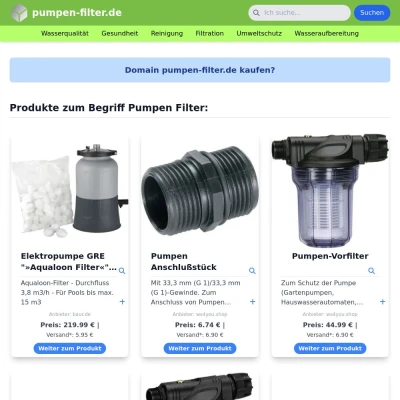 Screenshot pumpen-filter.de