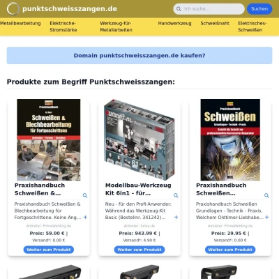 Screenshot punktschweisszangen.de