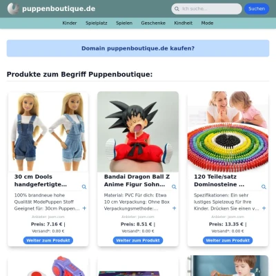 Screenshot puppenboutique.de