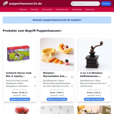 Screenshot puppenhaeuser24.de