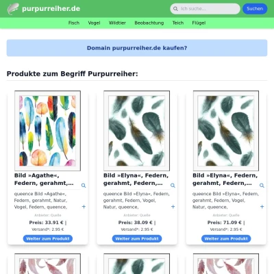 Screenshot purpurreiher.de