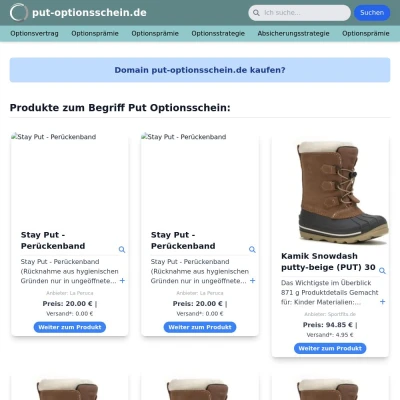 Screenshot put-optionsschein.de