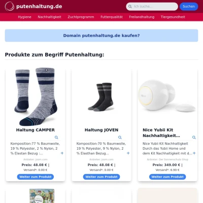 Screenshot putenhaltung.de