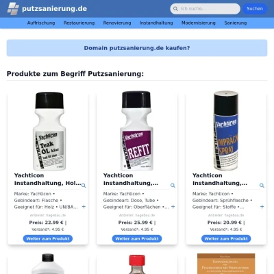 Screenshot putzsanierung.de