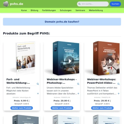 Screenshot pvhs.de