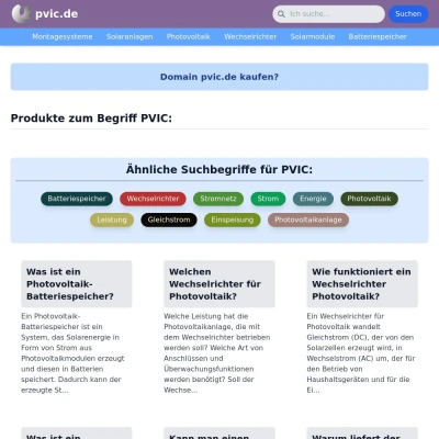 Screenshot pvic.de