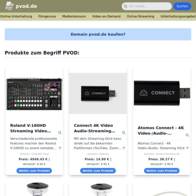 Screenshot pvod.de