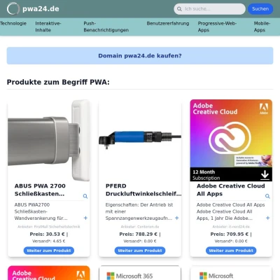 Screenshot pwa24.de
