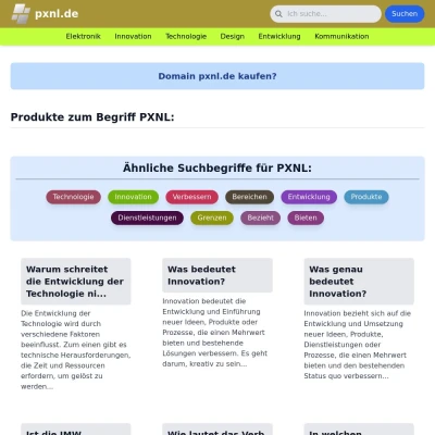 Screenshot pxnl.de