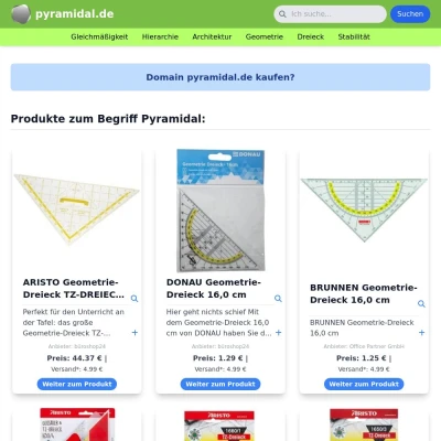 Screenshot pyramidal.de
