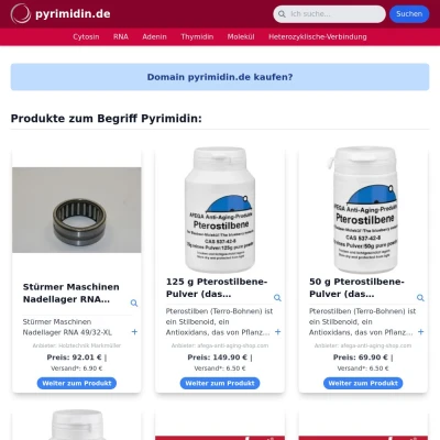 Screenshot pyrimidin.de