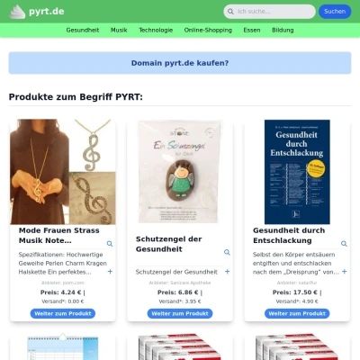 Screenshot pyrt.de