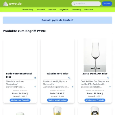 Screenshot pyvo.de