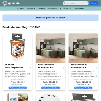 Screenshot qams.de