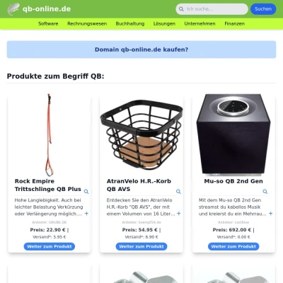 Screenshot qb-online.de
