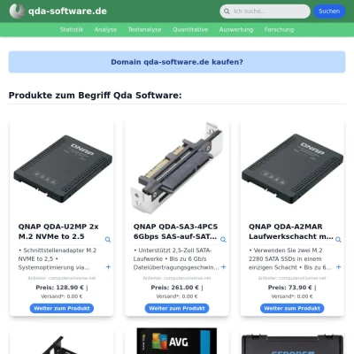 Screenshot qda-software.de