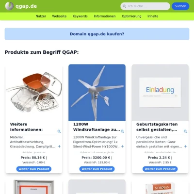 Screenshot qgap.de