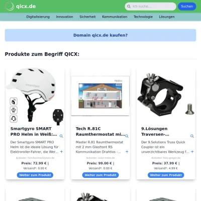 Screenshot qicx.de