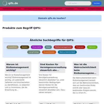 Screenshot qifs.de