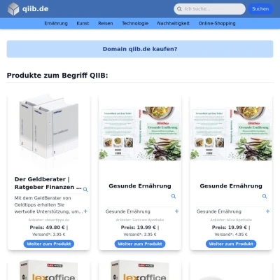 Screenshot qiib.de