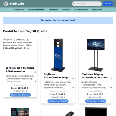 Screenshot qledtv.de