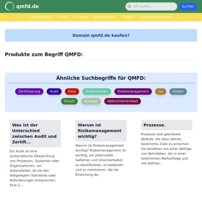 Screenshot qmfd.de