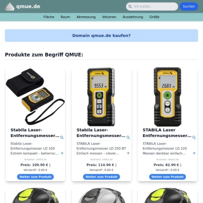 Screenshot qmue.de