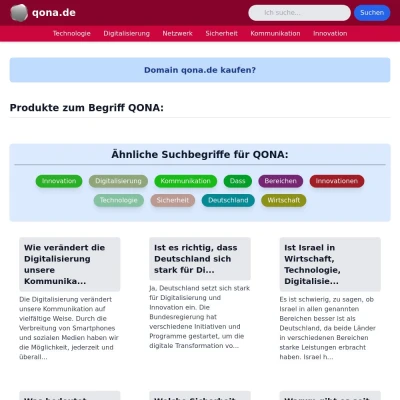 Screenshot qona.de