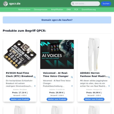 Screenshot qpcr.de