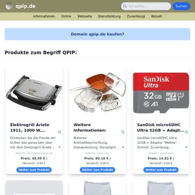 Screenshot qpip.de