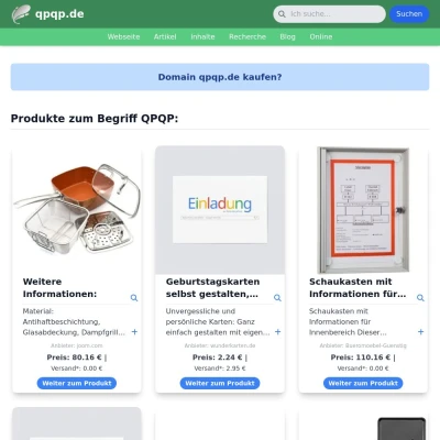 Screenshot qpqp.de