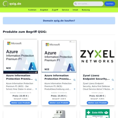 Screenshot qsig.de