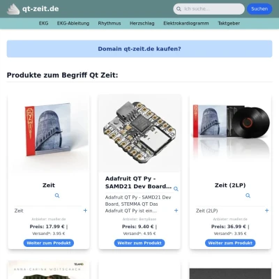 Screenshot qt-zeit.de