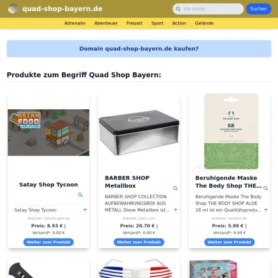 Screenshot quad-shop-bayern.de