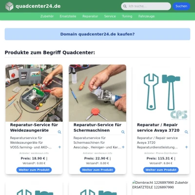 Screenshot quadcenter24.de