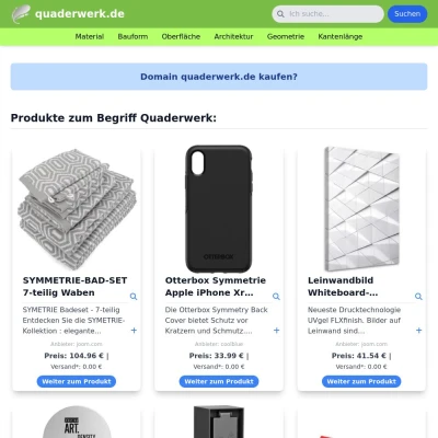 Screenshot quaderwerk.de