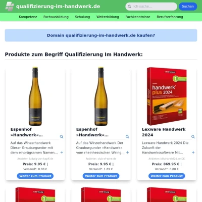 Screenshot qualifizierung-im-handwerk.de