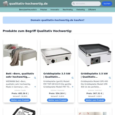 Screenshot qualitativ-hochwertig.de