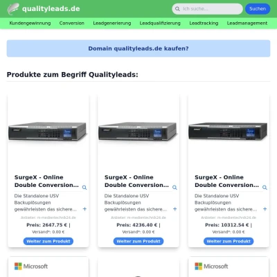 Screenshot qualityleads.de