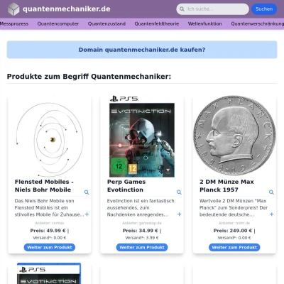 Screenshot quantenmechaniker.de